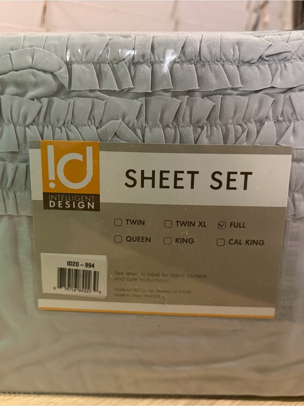 Full Sheet Set in Light Gray